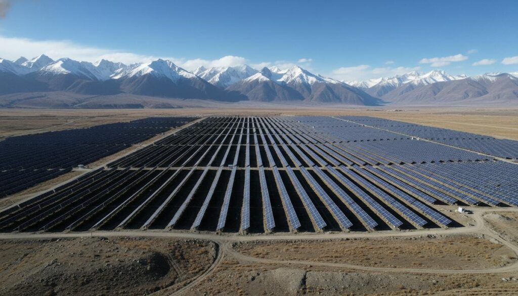 В Китае ввели в эксплуатацию гигаваттную СЭС на высоте 4600 метров