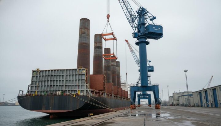 В Британию доставлены опоры для крупнейшей в мире морской ВЭС Hornsea 3