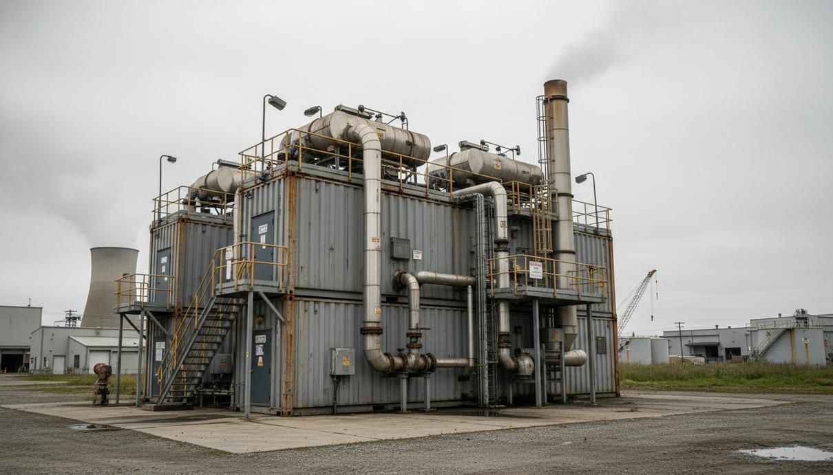 Модульный промышленный комплекс для переработки отходов в энергию на открытой площадке